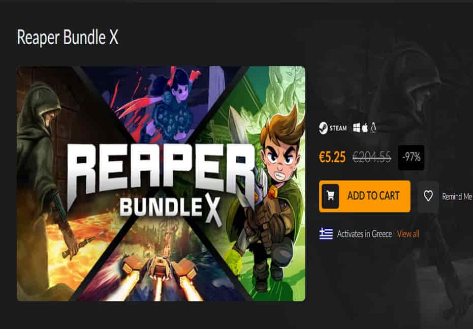 Reaper Bundle X με 15 παιχνίδια και 1 DLC για PC (Steam), όπως: Redout: Enhanced Edition, Blacksad: Under the Skin, Rise of Industry, Ziggurat, Larry 1 έως 7 και άλλα, στα 5,25€, από Fanatical