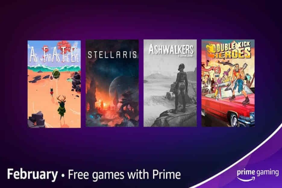 Δωρεάν με το Amazon Prime Gaming ( με κλειδιά), τα παιχνίδια Stellaris, Ashwalkers, As Far As The Eye, Double Kick Heroes και Golazo! Soccer League