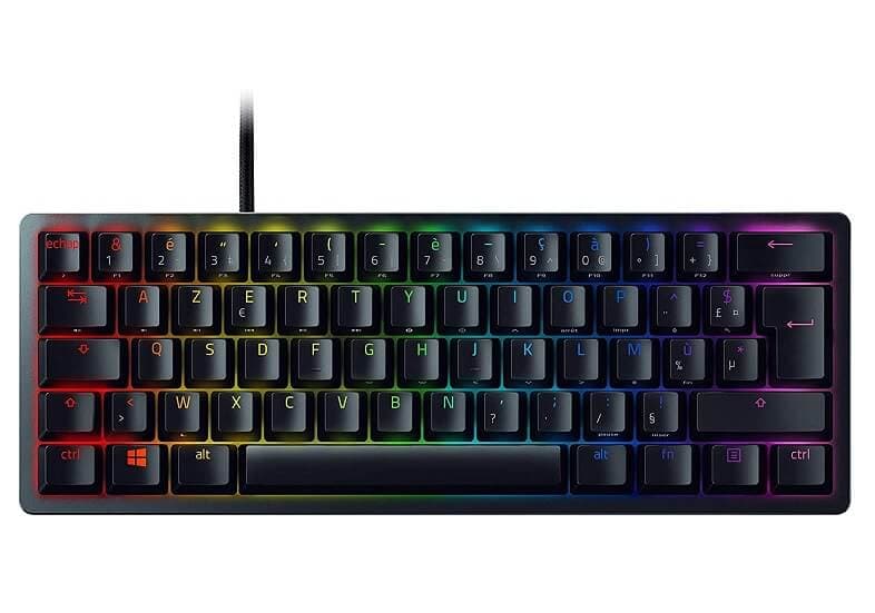 Μηχανικό Πληκτρολόγιο Razer BlackWidow V3 Mini HyperSpeed (Wireless, Razer Yellow, FR layout) 65.75€ - Amazon DE