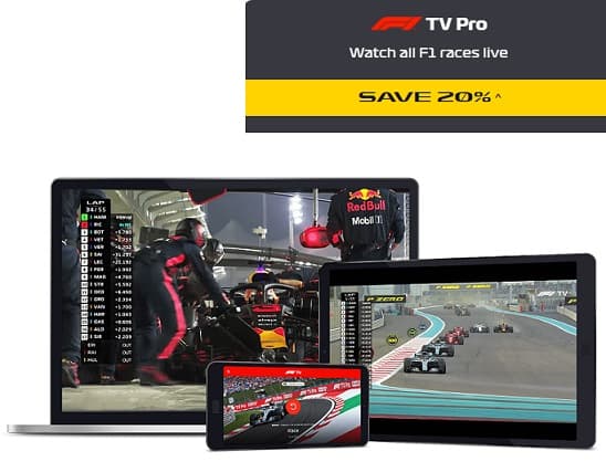 Προσφορά για το F1 TV Pro -20%
