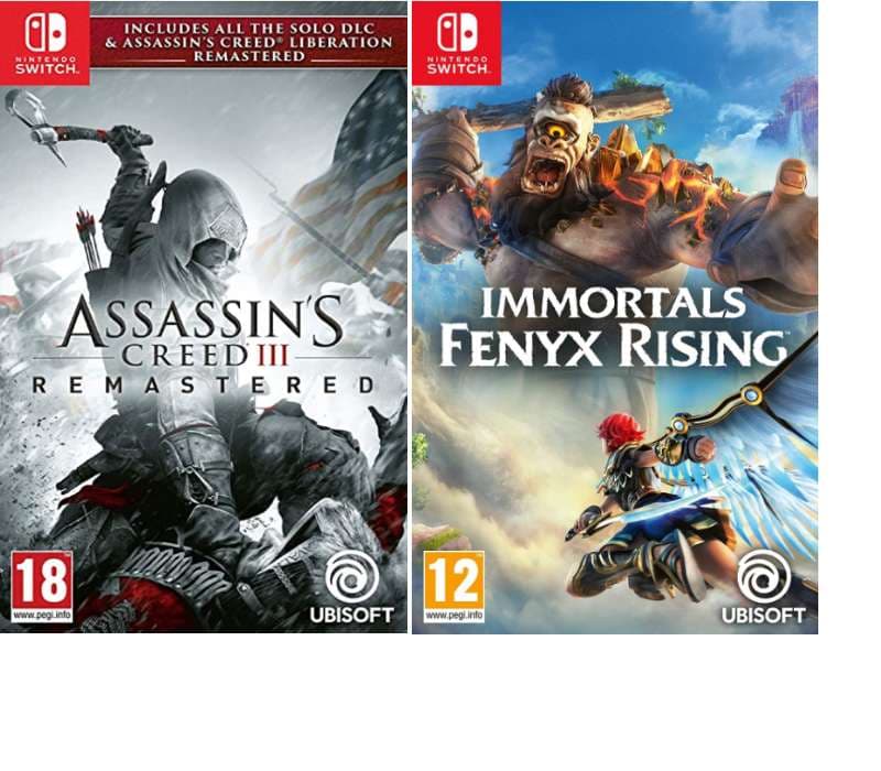 Assassin's Creed III Remastered + Assassin's Creed Liberation Remastered NSW + Immortals Fenyx Rising για Nintendo Switch