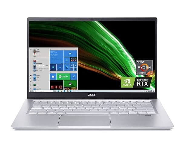 Acer Swift X SFX14 Laptop (14" IPS, Ryzen 5 5600U, RTX 3050, 8GB, 512GB, W10) 726€ - Amazon US