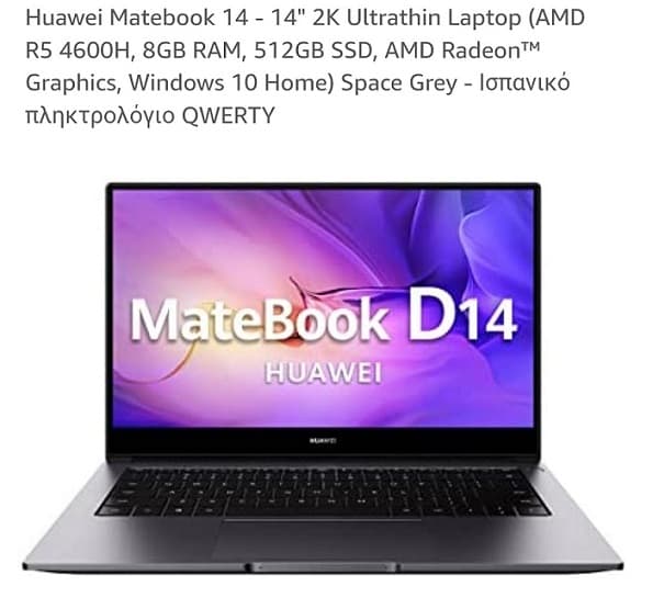 Huawei Matebook 14 Ryzen 5-4600H/8GB/512SSD