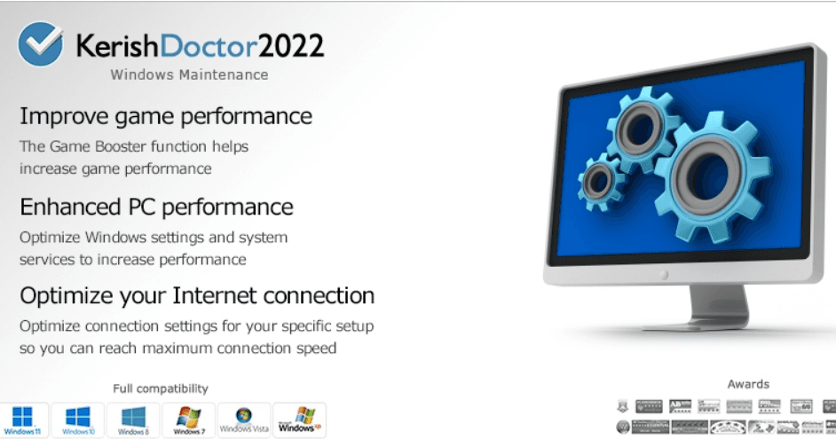 Δωρεάν το Kerish Doctor 2022 (εφαρμογή αυτόματη συντήρηση υπολογιστών για PC) από sharewareonsale.com