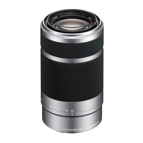 Sony 55-210mm f/4.5-6.3 Telephoto ασημί (Sony E) [SEL55210B]