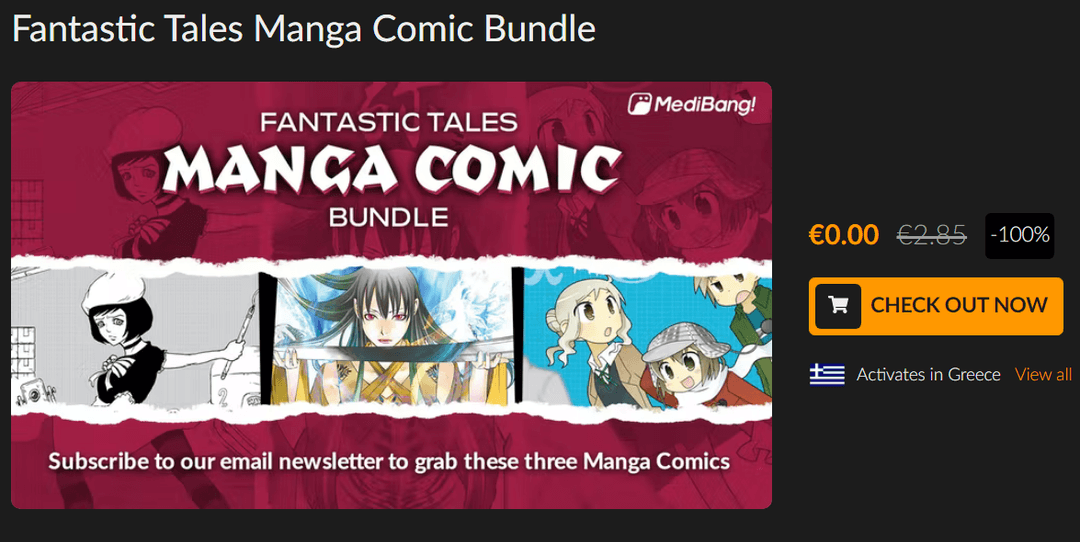 Δωρεάν το Fantastic Tales Manga Comic Bundle, από Fanatical