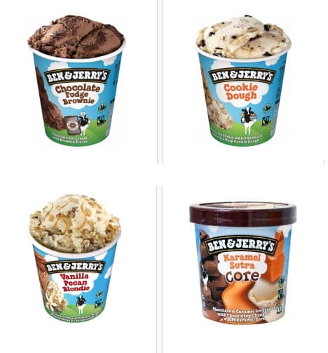 Όλα τα παγωτά Ben &amp; Jerry's 465ml -50%