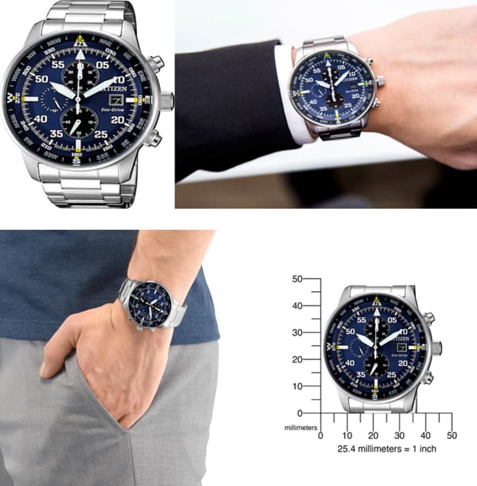 Citizen Quartz Men's Chronograph Watch with Stainless Steel Strap CA0690-88L, στα 144,24€, Amazon.es