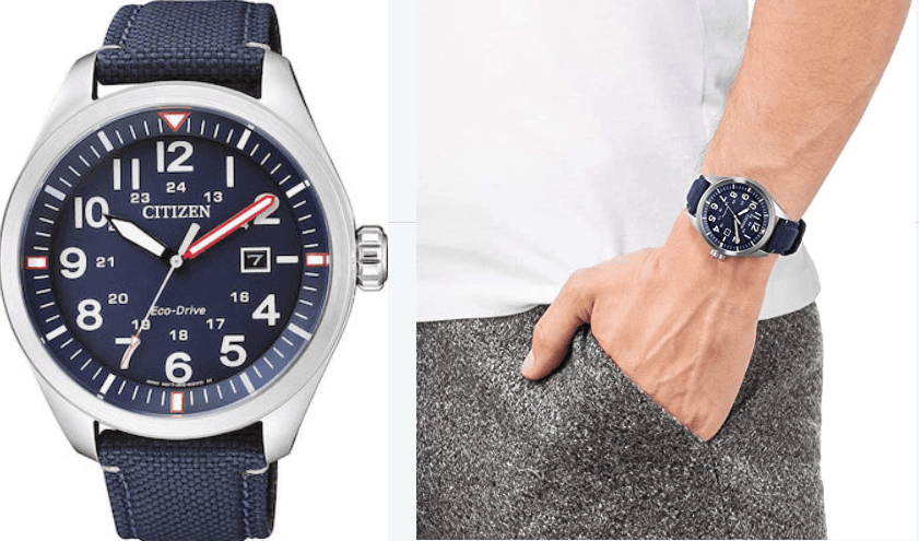 Citizen Eco-Drive men's analog quartz watch with nylon strap., στα 95,07€, Amazon.es