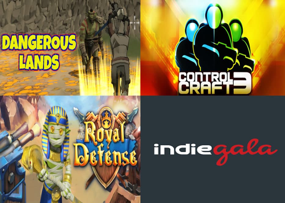 Δωρεάν 3 παιχνίδια για PC τα: Dangerous Lands - Magic and RPG, Control Craft 3 και Royal Defense, από Indiegala