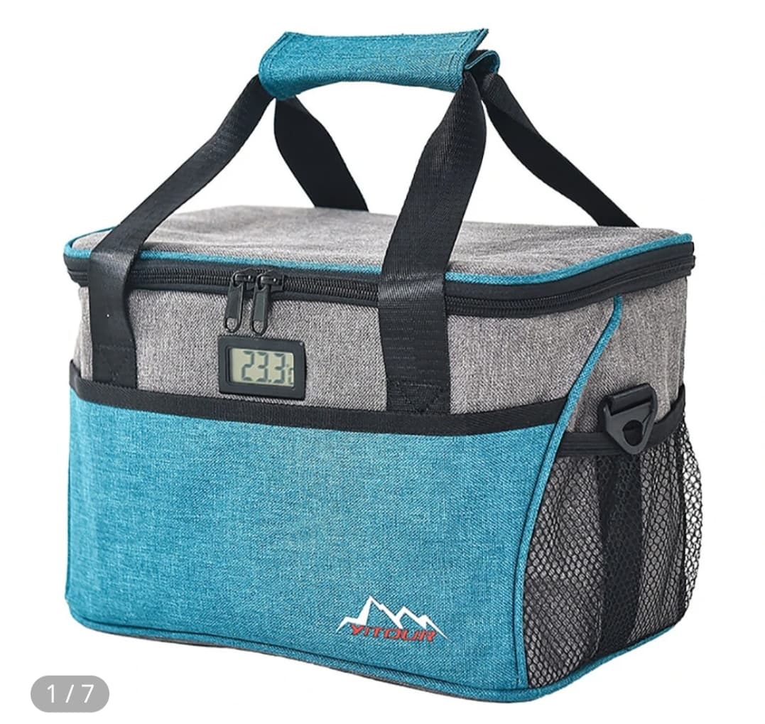 10L/15L Ισοθερμική τσάντα με οθόνη θερμοκρασίας 16,05€/17,94€