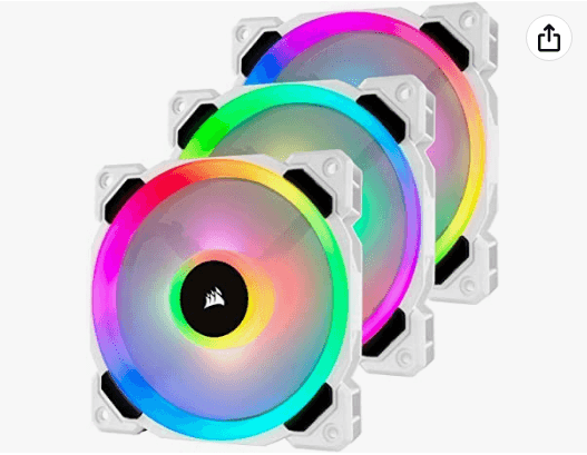 Corsair LL120 RGB - 3 Fan Pack (Lighting Node Pro, LED 120 mm) white (CO-9050092-WW), στα 69,42€, από amazon.es