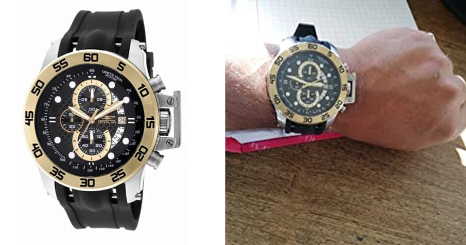 Invicta 19251 I-Force Men's Stainless Steel Watch with Black Synthetic Band 51mm, στα 93,73€, Amazon.es