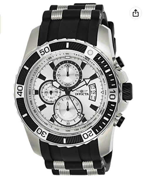 Invicta 22428 Pro Diver - Scuba Chronograph Silver Men's Quartz Watch - 45mm, στα 83,04€, από Amazon.it