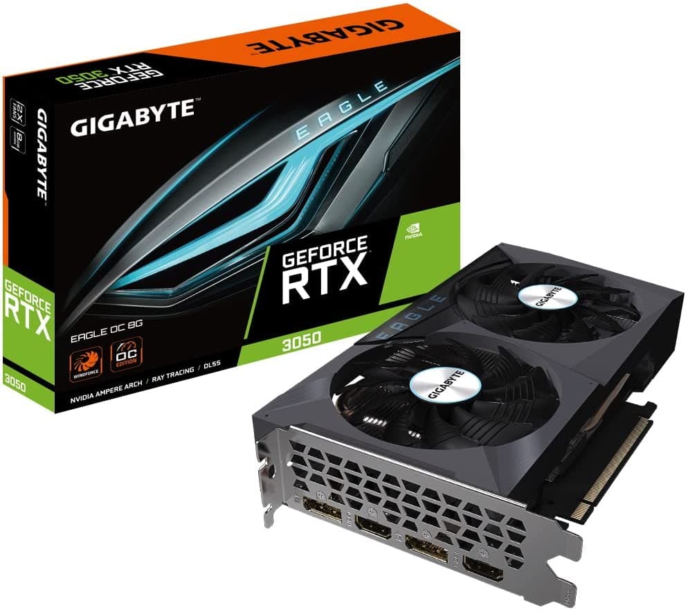 Gigabyte GeForce RTX 3050 8GB GDDR6 Eagle OC Κάρτα Γραφικών