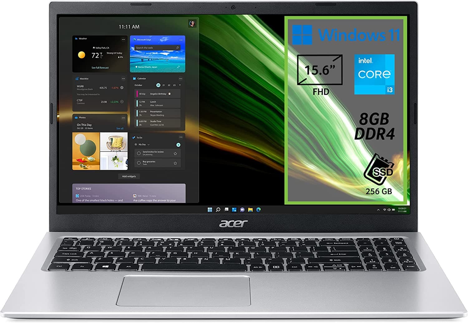 Acer Aspire 3 A315-58-36BT (15.6" FHD TN / i3-1115G4 / 8GB / 256GB / Windows 11 S)