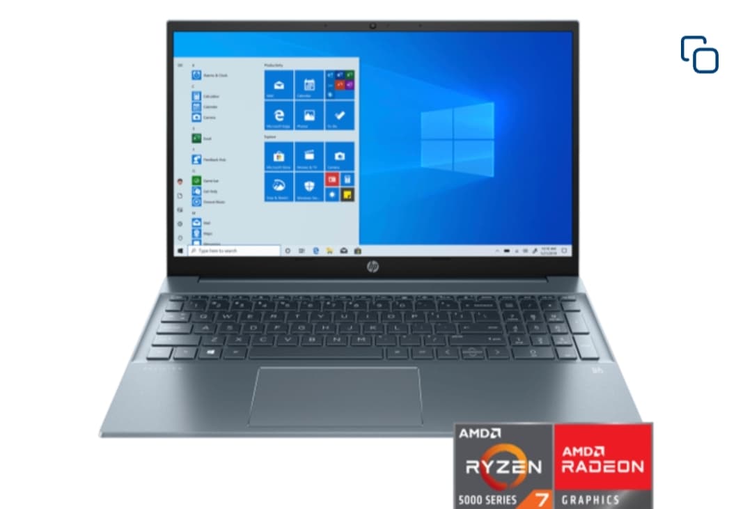 HP Pavilion 15-eh1001nv  IPS/ Ryzen 7 5700U/ 8GB/ 512GB