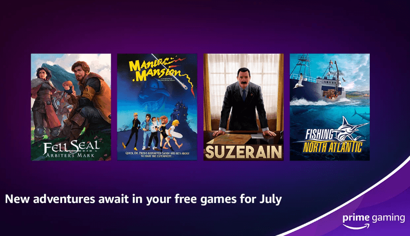 Δωρεάν με το Amazon Prime Gaming ( με κλειδιά), τα παιχνίδια Fishing: North Atlantic, Fell Seal: Arbiter’s Mark, Maniac Mansion και Suzerain