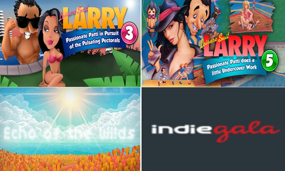 Δωρεάν 3 παιχνίδια για PC τα: Leisure Suit Larry 3, Leisure Suit Larry 5 και Echo of the Wilds, από Indiegala