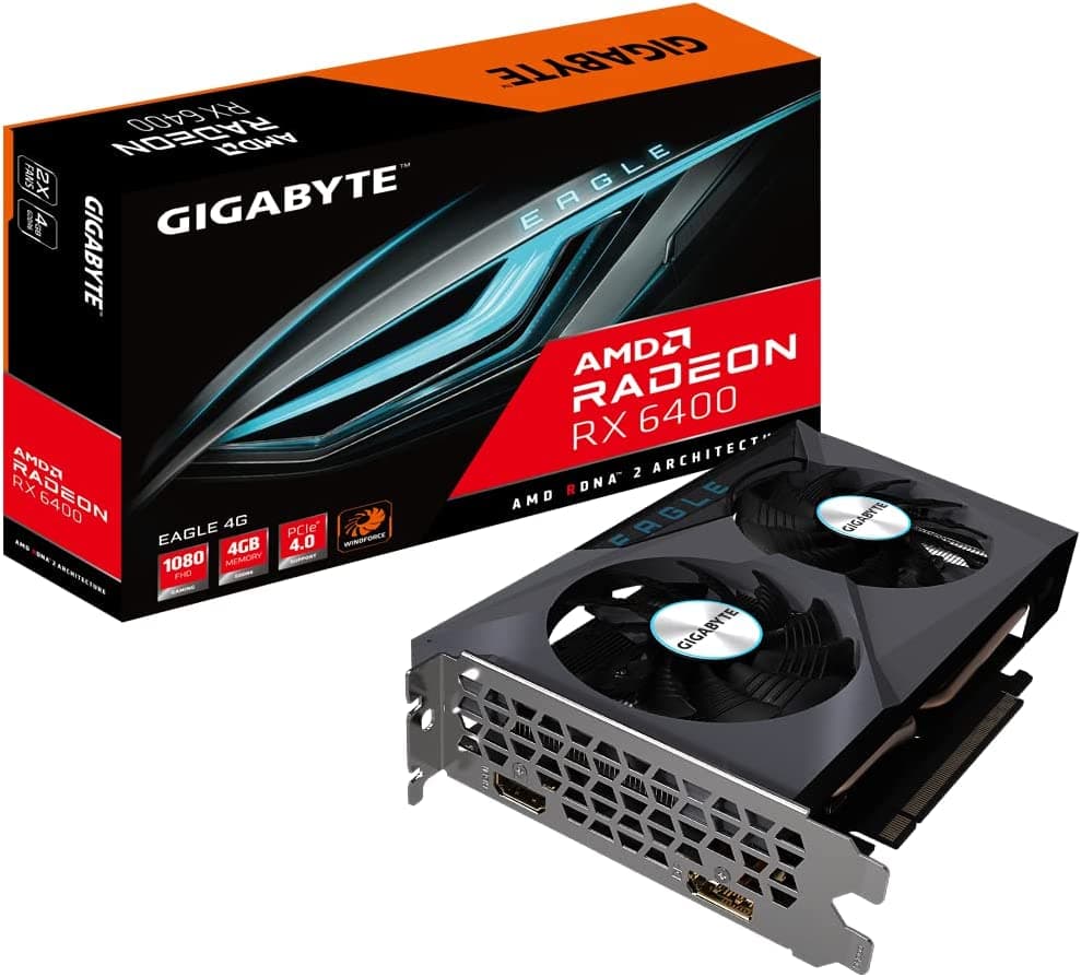 Gigabyte Radeon RX 6400 4GB GDDR6 Eagle  Κάρτα Γραφικών