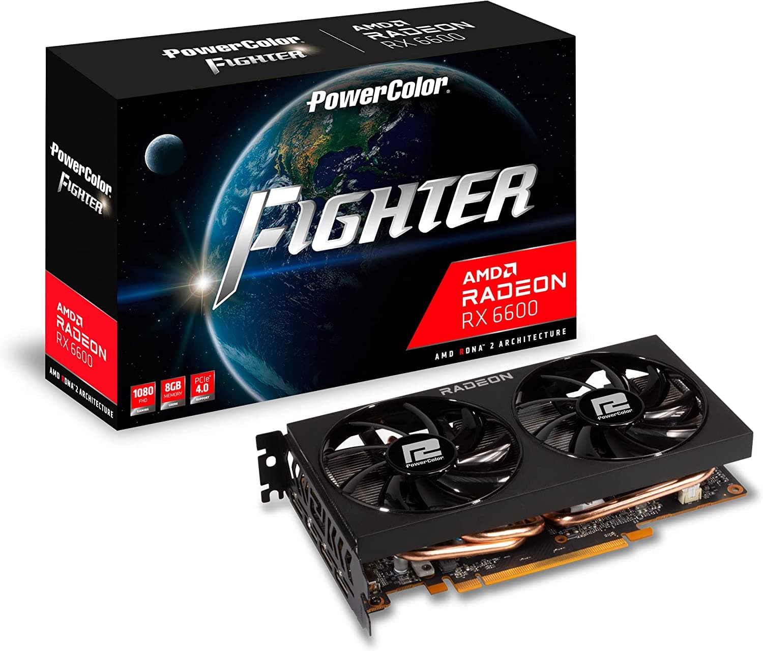 PowerColor Radeon RX 6600 8GB GDDR6 Fighter Κάρτα Γραφικών