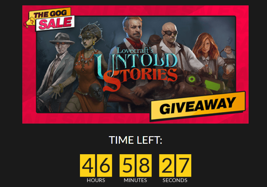 Η GOG χαρίζει δωρεάν το Lovecraft's Untold Stories (προσθήκη μέχρι την 31/8 16:00)
