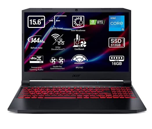 Acer Nitro 5 AN515-57 (15.6" FHD IPS 144Hz / i5-11400H / 16GB / 512GB / RTX 3050 Ti / No OS)
