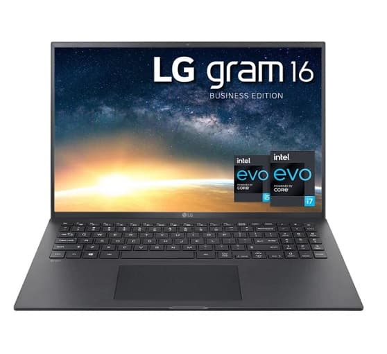 LG gram 16" Notebook Business Edition - 1.19 kg (i5-1135G7, 16GB, 512GB, 22h Battery Life, WQXGA IPS Display, Thunderbolt 4, QWERTZ, W10 Pro), στα  950,41€, amazon.de