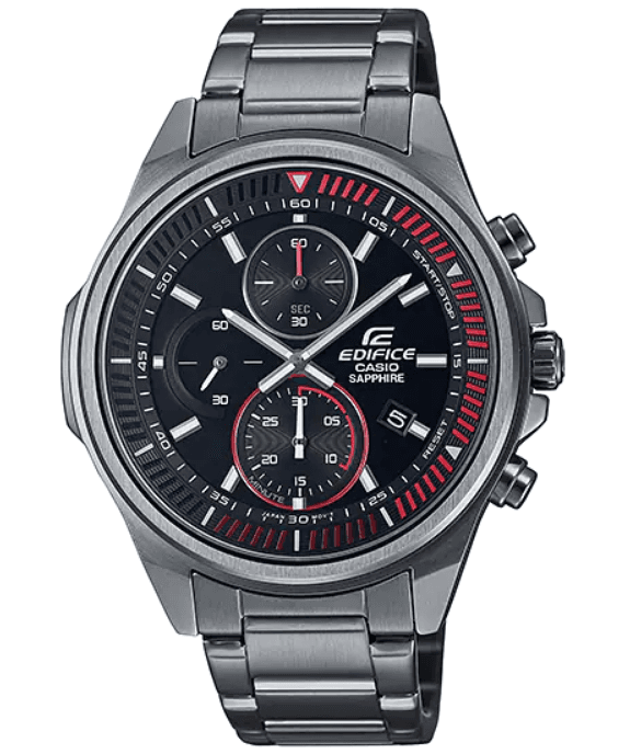 Casio Edifice Ρολόι Χρονογράφος Μπαταρίας με Μεταλλικό Μπρασελέ EFR-S572DC-1AVUEF, 43mm, στα 117,73€, από Amazon.co.uk