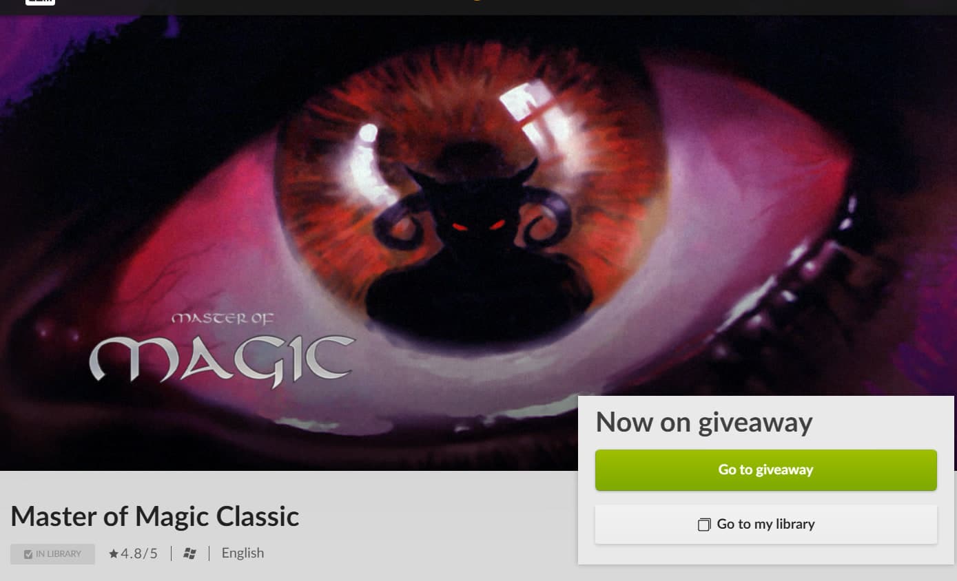 Η GOG προσφέρει δωρεάν το Master of Magic Classic (προσθήκη μέχρι την 2/10 16:00)