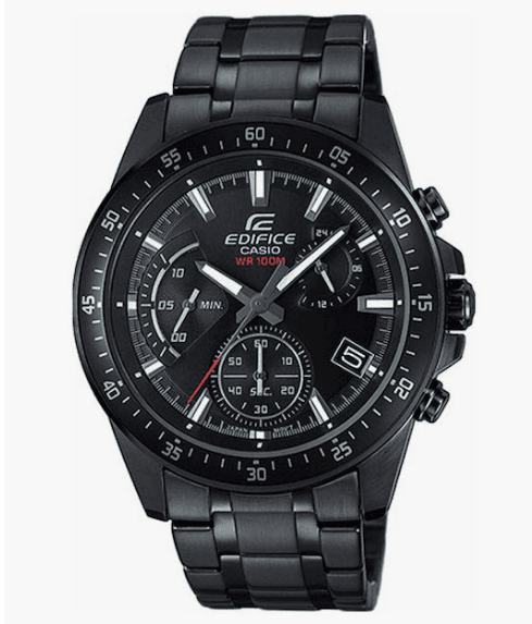 Casio Edifice Ρολόι Χρονογράφος Μπαταρίας με Μεταλλικό Μπρασελέ σε Μαύρο χρώμα, EFV-540DC-1AVUEF, 44mm, στα 93,59€, από Amazon.es