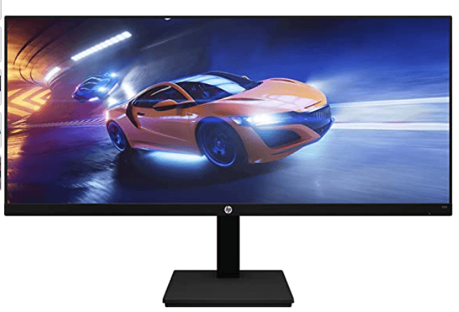 HP X34 QHD 34" Quad HD Gaming Monitor (3440 x 1440 @ 165 Hz, IPS, 1ms, AMD Freesync Premium, OMEN Gaming Hub) , στα 463,27€, amazon.es