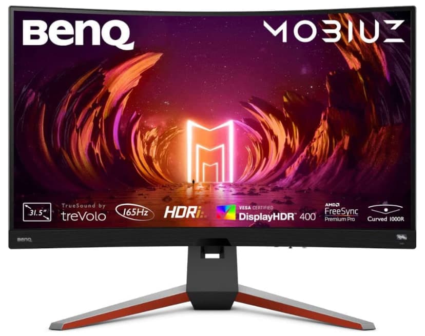 BenQ MOBIUZ EX3210R Curved Gaming Monitor (32 inch, 1440P, 165 Hz, 1ms, HDR 400, FreeSync Premium Pro, remote control, 144 Hz, στα 391,70€ από Amazon.co.uk