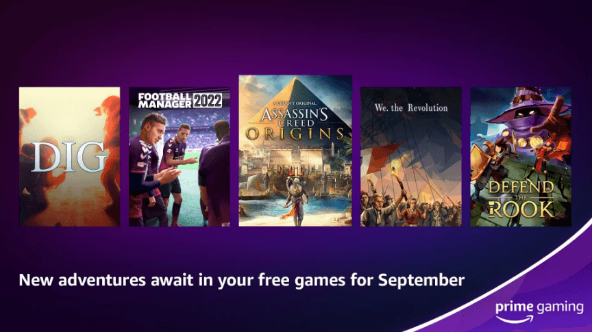 Δωρεάν με το Amazon Prime Gaming ( με κλειδιά), τα παιχνίδια: Assassin's Creed Origins, Football Manager 2022, Middle-Earth: Shadow of Mordor Game of the Year Edition, The Dig και άλλα