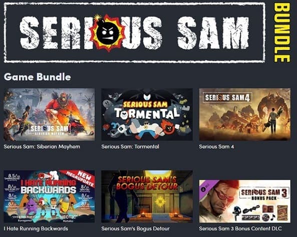 Serious Sam game bundle (PC)