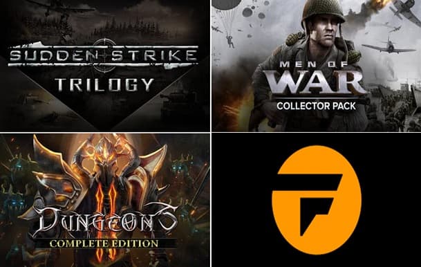 Dungeons 2 - Complete Edition: 1€ -  Men of War: Collector Pack: 1€ - Sudden Strike Trilogy 1€ από Fanatical (μέσω steam κλειδιά)