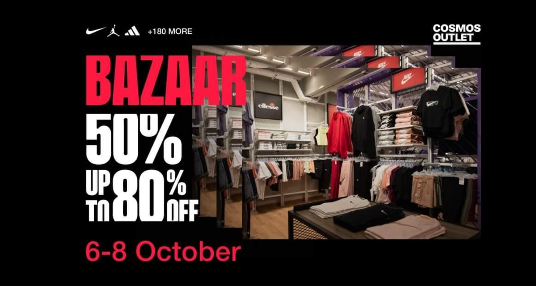 bazaar στο Cosmos Sport Outlet Πειραιώς κ Mega Outlet Θεσσαλονίκης