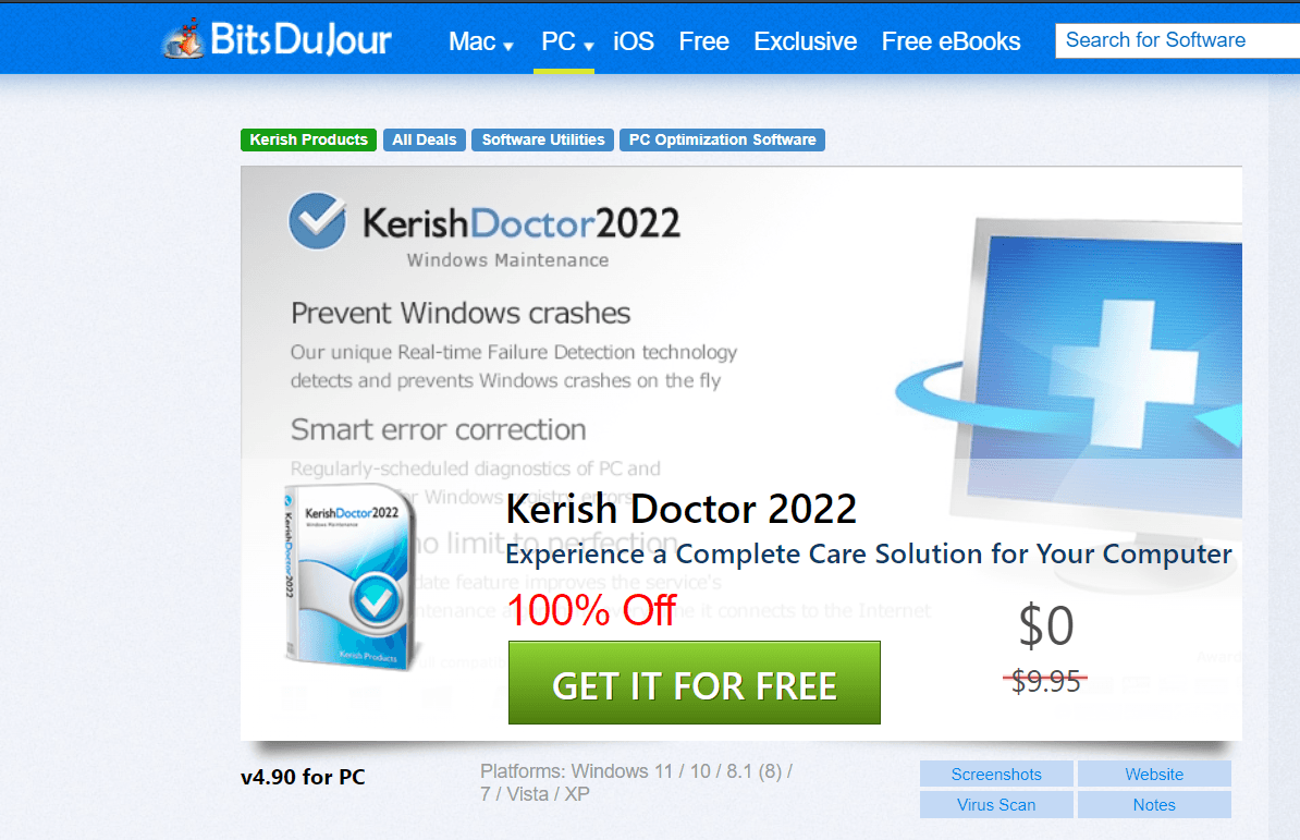 Kerish Doctor 2022 (από bitsdujour.com)