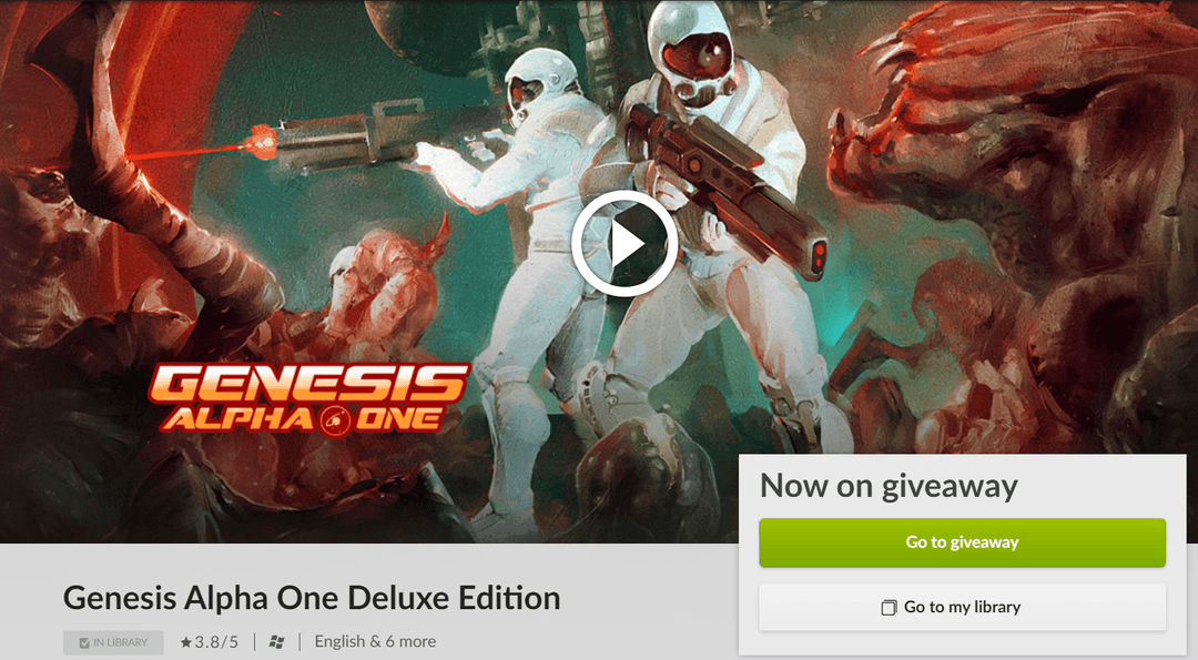 Η GOG προσφέρει δωρεάν το Genesis Alpha One Deluxe Edition (προσθήκη μέχρι την 30/10 16:00)
