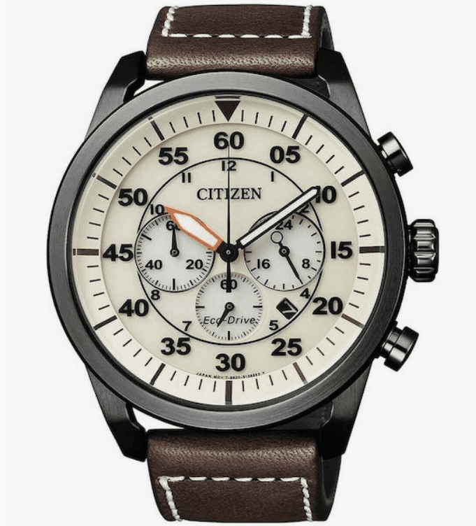 Citizen CA4215-04, Eco Drive, Ρολόι Χρονογράφος, Ανδρικό με Δερμάτινο λουράκι, στα 132,57€, από Amazon.es