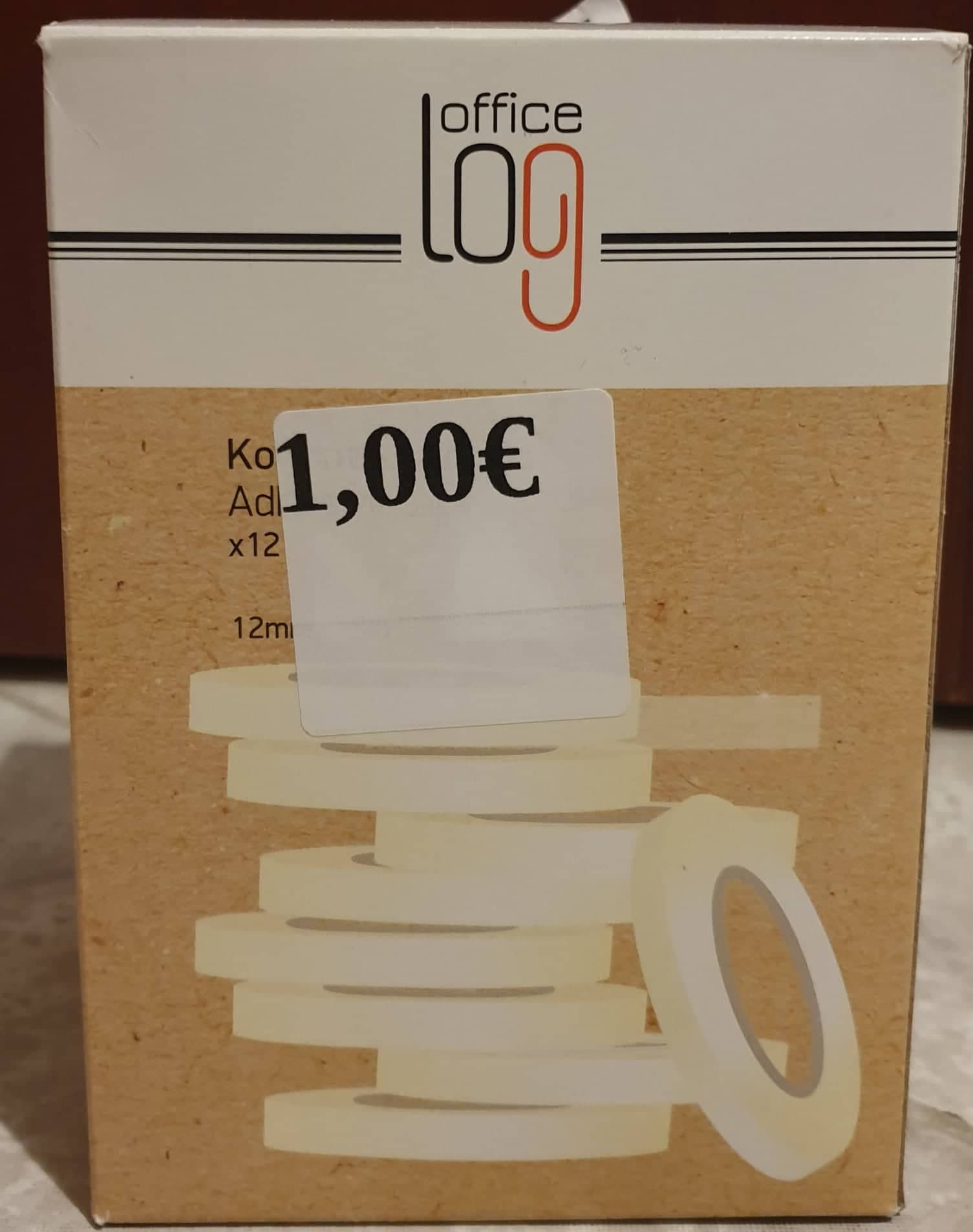 Kολλητική ταινία Office Log 12mm*66m-12 τεμάχια σε επιλεγμένα φυσικά καταστήματα Public