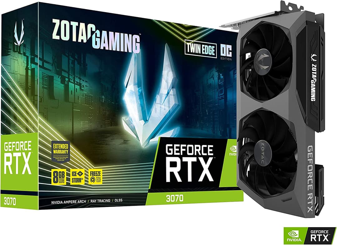 Zotac GeForce RTX 3070 8GB Twin Edge LHR Κάρτα Γραφικών