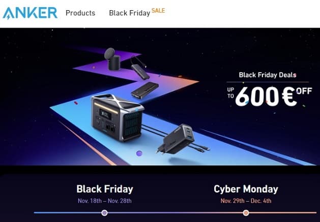 Anker EU store, έξτρα προσφορές Black Friday