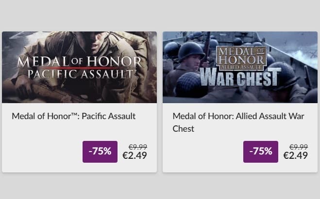 Medal Of Honor σε έκπτωση από το GOG.COM