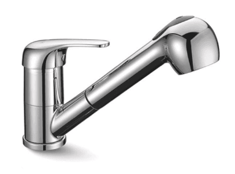 Karag PRAXIS 1501 Inox Ασημί Μπαταρία Κουζίνας Με Αποσπώμενο Ντους Και Σπιράλ Πάγκου, στα 30€, από couzina.gr