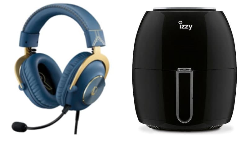 Σε προσφορά τα Logitech Gaming Headset G Pro X LOL, στα 69,99€ και Izzy Φριτέζα Αέρος IZ-8202 Digital, στα 59,90€, από ΠΛΑΙΣΙΟ (ως τα μεσάνυχτα).