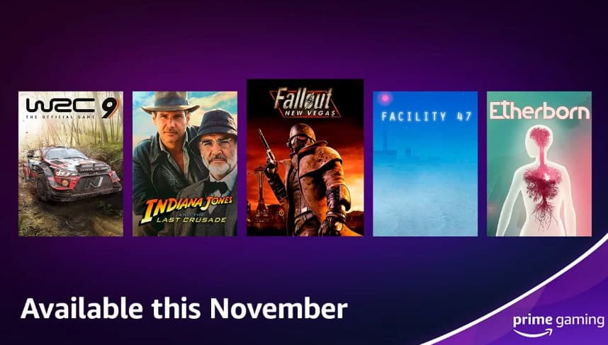 Δωρεάν με το Amazon Prime Gaming ( με κλειδιά), τα: Fallout: New Vegas Ultimate Edition, WRC 9 FIA World Rally Championship, Indiana Jones and The Last Crusade, και άλλα
