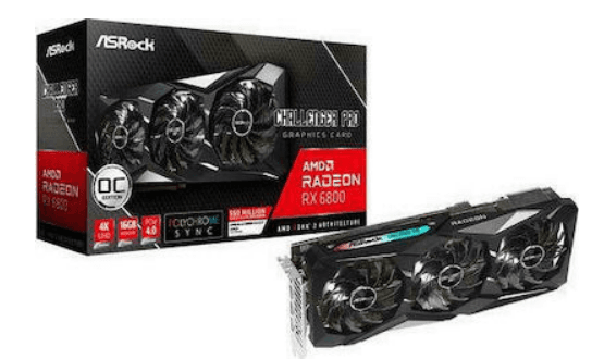 Asrock Radeon RX 6800 16GB GDDR6 Challenger Pro OC Κάρτα Γραφικών PCI-E x16 4.0 με HDMI και 3 DisplayPort, στα 670€, από Amazon Technology.gr
