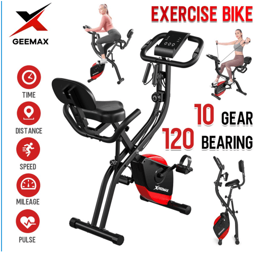 Geemax Folding Exercise Bikes Magnetic Resistance Adjustment, στα 77€, από Banggood (αποθήκη Τσεχίας)