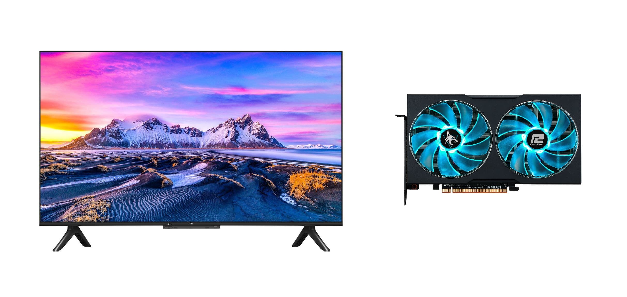 Xiaomi Android TV Mi P1 43" 4Κ Ultra HD στα 249€ και PowerColor VGA Radeon RX 6600 Hellhound 8 GB στα 289€